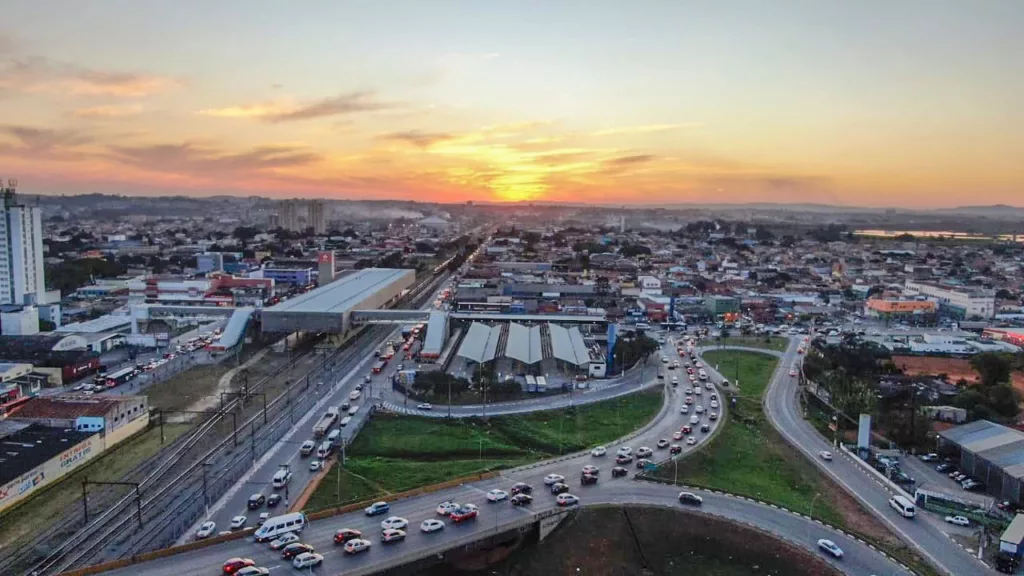 vista panorâmica da cidade de Suzano